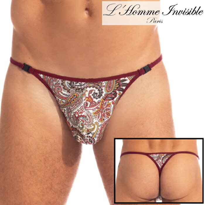 L'HOMME INVISIBLE 男性下着 Tバック 男性用Tバック 男性Gストリング G-string メンズTバック ロームアンヴィジーブル L'Homme Invisible Kashida Tバック (uw21x-kas-mu9)[M便 1/3]