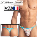 男性下着 Tバック 男性用Tバック 男性Gストリング G-string メンズTバック ロームアンヴィジーブル L'Homme Invisible Lit de Fleurs Tバック (uw21x-ldf-021)