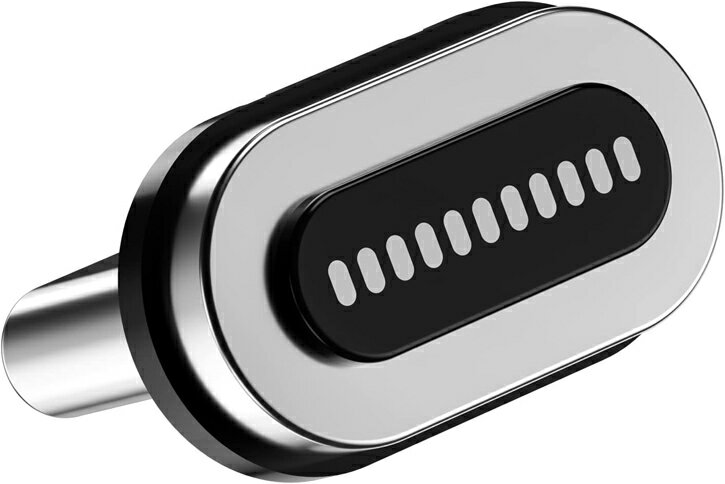 11ピン磁気マグネット充電ケーブル用端子 Type-C・ライトニング・Micro-USB端子 3個セット（ケーブルなし） 100W/5A急速充電 QC&PD高速充電 11pinマグネットコネクタ 防塵・着脱式 片手操作対応 Cosmic3C