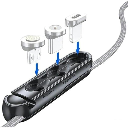 マグネット充電ケーブル用コネクタ収納ホルダー ライトニング Type-C micro USB 磁石 コネクタ 先端 充電 ケーブル 固定 Cosmic3C LC04 マグネット充電ケーブル用コネクタ収納ホルダー ライトニング Type-C micro USB 磁石 コネクタ 先端 充電 ケーブル 固定 Cosmic3C LC04