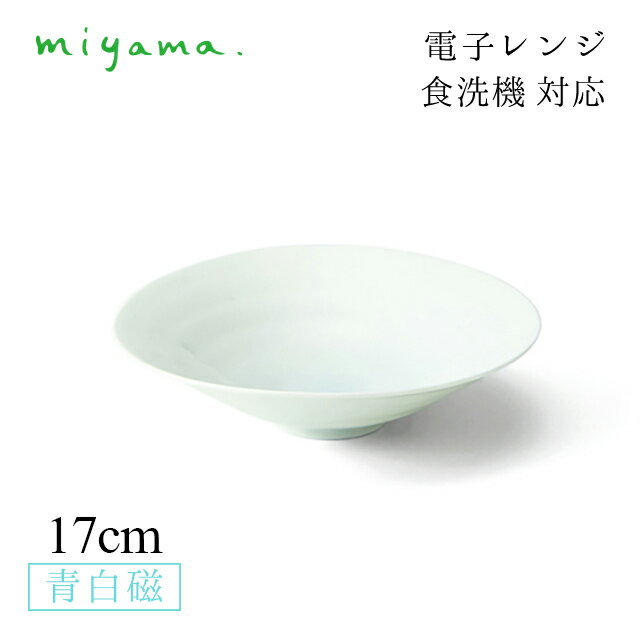 Mino Ware - 食器皿 17cm 丸皿 5枚セット ロクべ locube 青白磁 川昌製陶所 深山陶器 miyama（KRO002LB）おしゃれ 美濃焼 水色 電子レンジ可 食洗機可