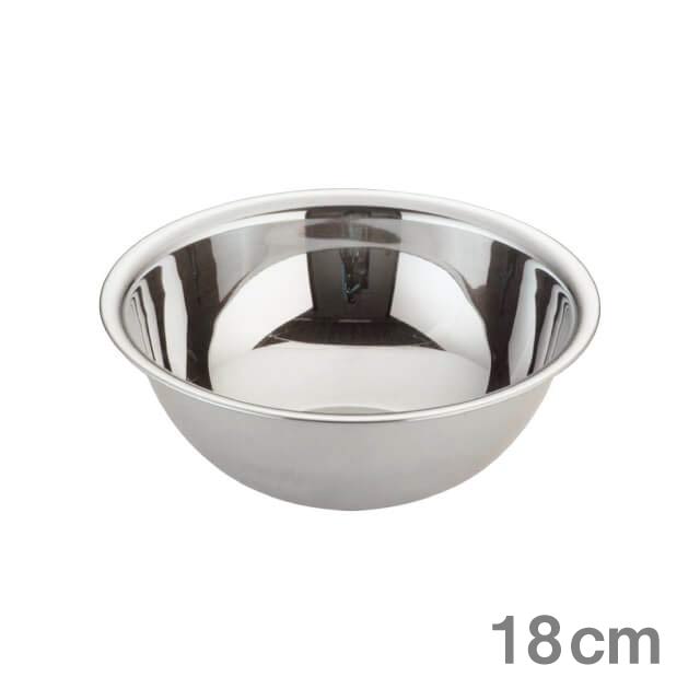 乐天商城 - 調理用ボウル TKG 18-8 ボール 18cm（ABC6818）1-0253-0204業務用ステンレス素材で十分な耐食性 ボウル 業務用