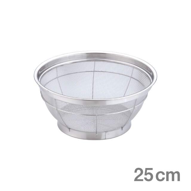 乐天商城 - ざる TKG ステンレス NEW マンモス浅型ざる 25cm（AZL4325）1-0267-0504耐蝕性・耐久性に優れ衛生的 ザル ストレーナー 業務用