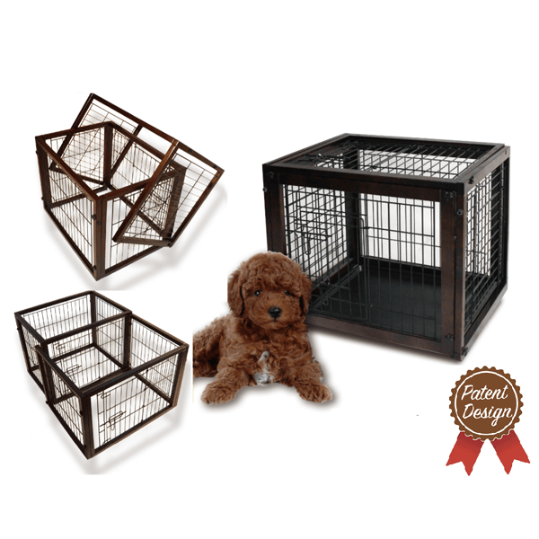 DWm05 Sトイレルーム付き おしゃれ木製ペット/犬ケージペット用品 ペットグッズ 犬用品 ペット用ケージ ペット用サークル 犬用ケージ 犬用サークル ペットケージ ペットサークル ドッグケージ ドッグサークル