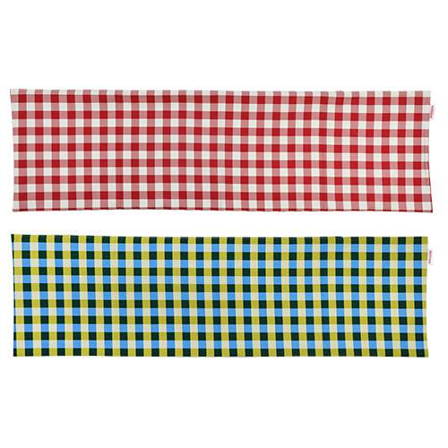 枕カバー 枕 まくら カバー 43×150cm 43 × 150 cm サイズ ファスナー式 チェック 綿100% ぶつぬいロック仕上げ まくらカバー [3]