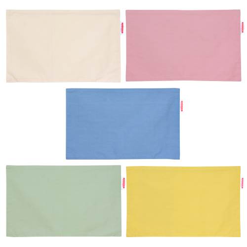 枕カバー 枕 まくら カバー 35×55cm 35 × 55 cm サイズ ファスナー式 ハーモニー 無地 ぶつぬいロック仕上げ まくらカバー [3]