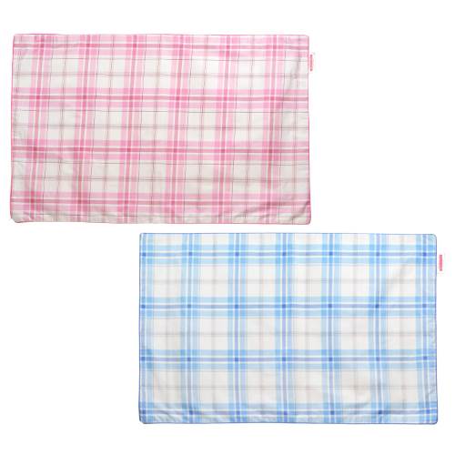 枕カバー 枕 まくら カバー 50×80cm 50 × 80 cm サイズ ファスナー式 タータンチェック パイピングロック仕上げ まくらカバー [2]