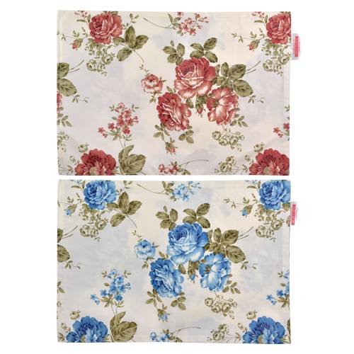 枕カバー 枕 まくら カバー 35×50cm 35 × 50 cm サイズ ファスナー式 花柄 ぶつぬいロック仕上げ まくらカバー [3]