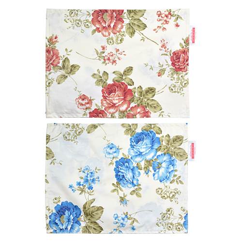 枕カバー 枕 まくら カバー 29×39cm 29 × 39 cm サイズ ファスナー式 花柄ステッチ仕上げ まくらカバー [3]