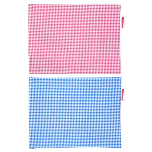 枕カバー 枕 まくら カバー 29×39cm 29 × 39 cm サイズ ファスナー式 ギンガムチェック ぶつぬいロック仕上げ まくらカバー 3