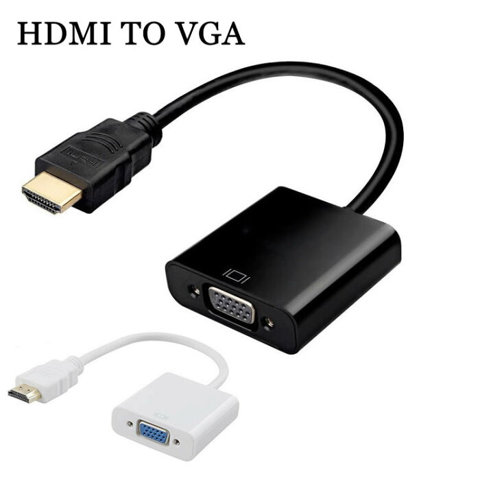 HDMIケーブル HDMI to VGA変換ケーブル PS3、XBOX360、DVDなど ハイビジョン変換ケーブル VGAケーブル 変換アダプター 変換ケーブル 1080Pサポート 設定不要