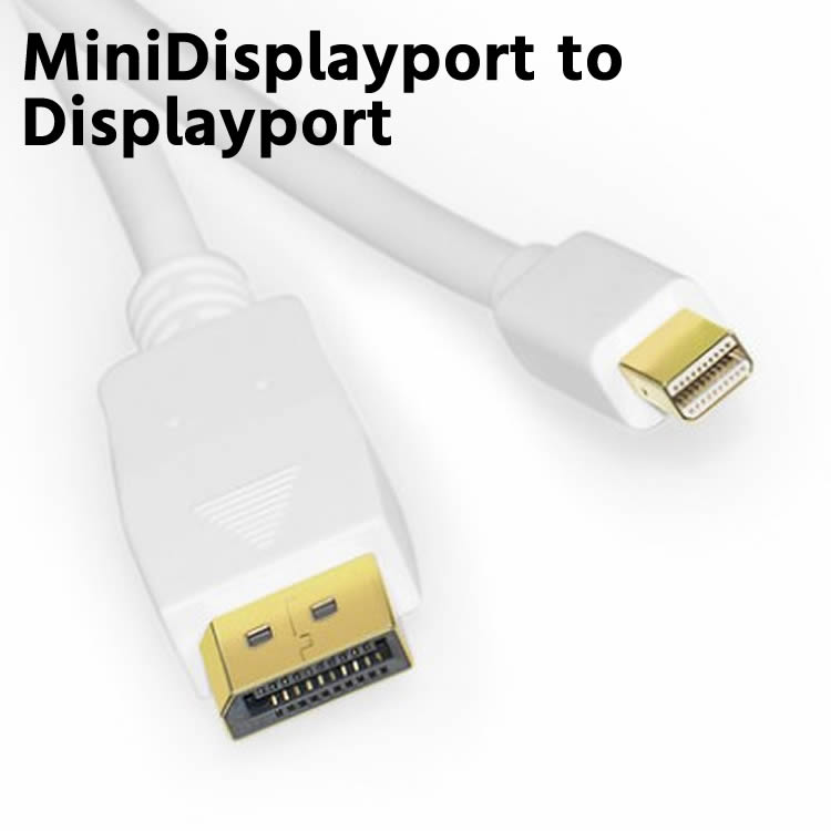 mini DisPlayPortケーブル Mini Displayport/ Thunderbolt ミニDP to Displayport変換ケーブル 1.8M mini displayport to displayport miniDP to DP Displayport変換ケーブル 1