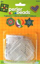 【輸入版】パーラービーズ 透明ペグボード( テンプレート ) スモール 5種類入 / Perler Beads Basic Shapes Clear Pegboards, Small 5pc