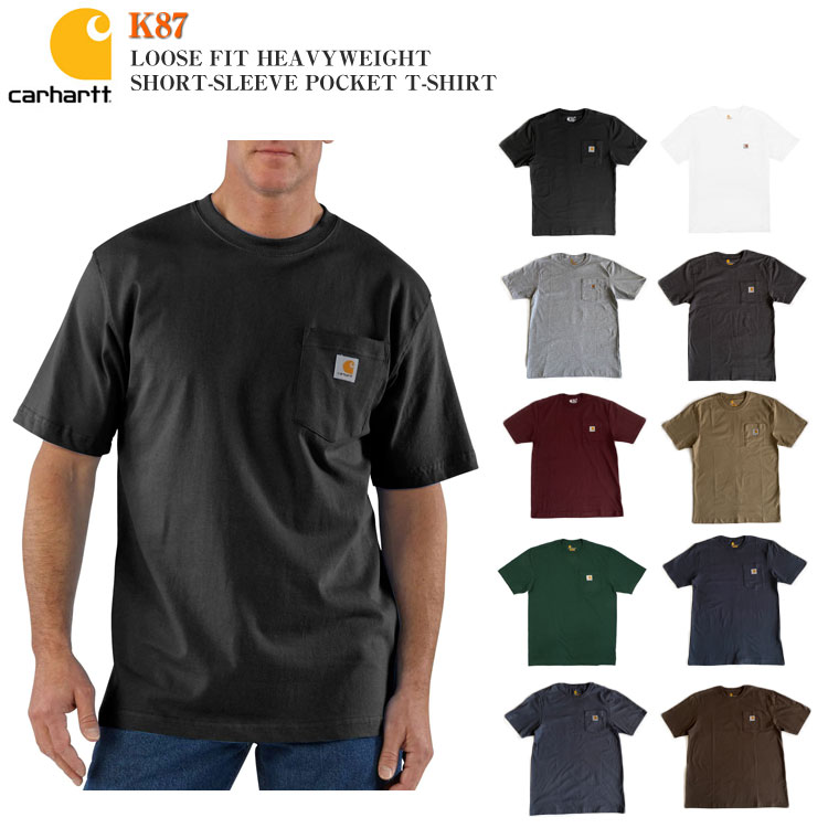 CarharttK87ϡȾµݥåTLOOSEFITHEAVYWEIGHTSHORT-SLEEVEPOCKETT-SHIRT