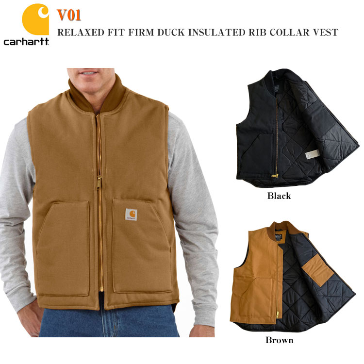 【Carhartt】 V01 カーハート ダック ベスト アウトドア ワークベスト リラックスフィット RELAXED FIT FIRM DUCK INSULATED RIB COLLAR VEST リブ コットン 裏地 キルティング ブラック ブラウン メンズ 男性 アメカジ カジュアル
ITEMPRICE