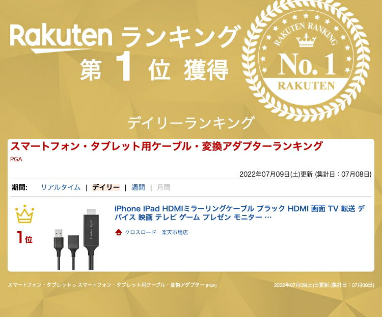 iPhone iPad HDMIミラーリングケーブル ブラック HDMI 画面 TV 転送 デバイス 映画 テレビ ゲーム プレゼン モニター ディスプレイ 同期 表示 接続 PGA