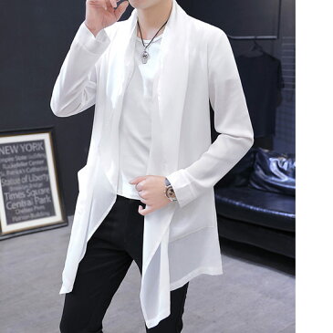 カーディガン メンズ モード系 テーラードジャケット ドレープカーディガン ブラック 黒 ホワイト 白 お兄系 V系 ビジュアル系 ファッション 衣装 ホスト スカート男子 大人 送料無料 2022 春 秋 冬 新作 個性的 ストリート系 アレグロ モード系 ブランド レディース