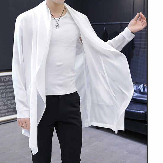 カーディガン メンズ モード系 テーラードジャケット ドレープカーディガン ブラック 黒 ホワイト 白 お兄系 V系 ビジュアル系 ファッション 衣装 ホスト スカート男子 大人 送料無料 2022 春 秋 冬 新作 個性的 ストリート系 アレグロ モード系 ブランド レディース