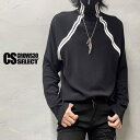 ロングTシャツ メンズ ハイネック ロンT メンズ モード系 メンズ ハイネック カットソー レディース ライン オラオラ系 ロングTシャツ ユニセックス ロン...