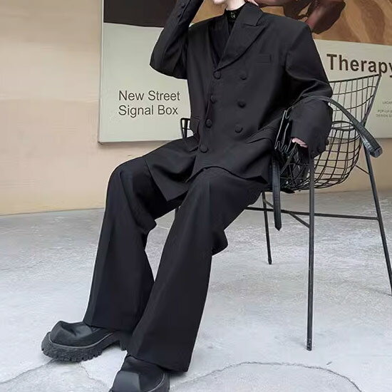 スーツ メンズ モード系 スーツ メンズ ダブルジャケット メンズ モード系 スーツ メンズ テーラードジャケット 変形 キレイ目 個性的 お兄系 ホスト V系 ヴィジュアル系 ファッション 衣装 モード系 韓国 ファッション ユニセックス スカート男子 バンド ステージ衣装