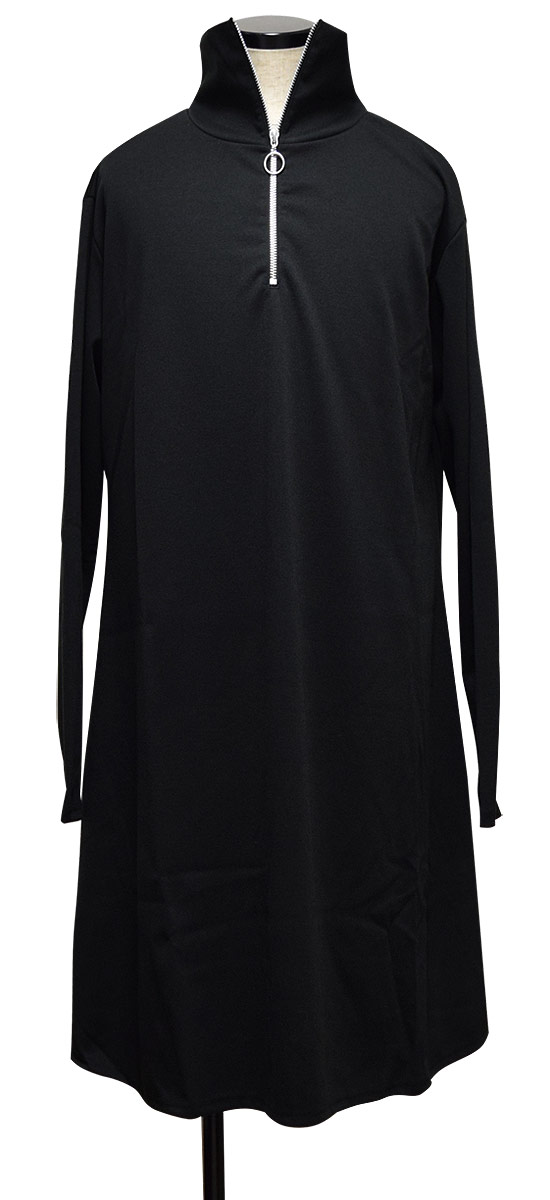 在庫有 ワンピース メンズ ワンピース レディース ロングtシャツ メンズ カットソー モード系 メンズ モード系 ファッション ハイネック ブラック 黒 ブランド アレグロ Allegro 個性的 V系 ビジュアル系 トップス 送料無料 秋 冬 新作 衣装 レディース ビジュアル