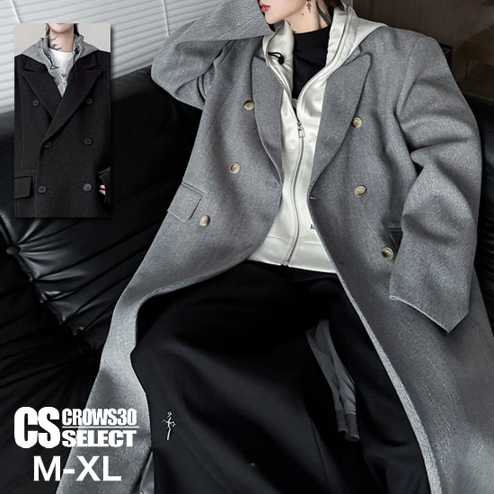 モード系 コート メンズ バイカラー ロングコート メンズ モード系 ジャケット V系 ロング丈 コート メンズ 大人 ウールコート メンズ パーカー ヴィジュアル系 ファッション 衣装 スカート男子 20代 30代 40代 50代 60代 コート バンド ステージ 衣装