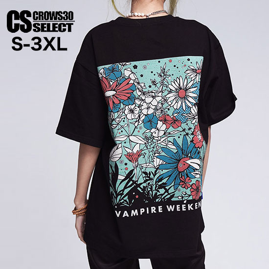 モード系 メンズ Tシャツ メンズ V系 Tシャツ メンズ モード系 カットソー メンズ 大きいサイズ tシャツ 花柄 フラワー イラスト 爽やか サーフ オシャレ 派手 厚手 新作 お兄系 ホスト V系 ビジュアル系 ファッション スカート男子 地雷系 バンド ステージ衣装