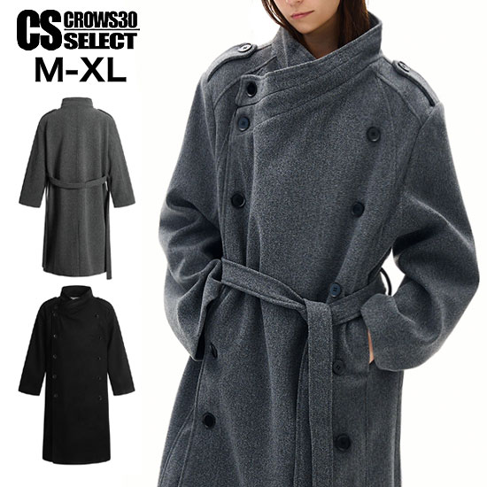 モード系 コート メンズ ロングコート メンズ モード系 ジャケット V系 ロング丈 コート メンズ 大人 ウールコート メンズ 変形ネック トレンチコート ヴィジュアル系 ファッション 衣装 スカート男子 20代 30代 40代 50代 60代 コート バンド ステージ 衣装