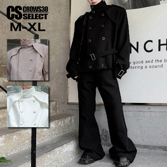 モード系 スーツ メンズ トレンチコート メンズ ワイドパンツ メンズ モード系 ジャケット メンズ V系 セットアップ ジャケット 個性的 ヴィジュアル系 ファッション 衣装 モード系 韓国 ファッション ユニセックス スカート男子 バンド ステージ衣装