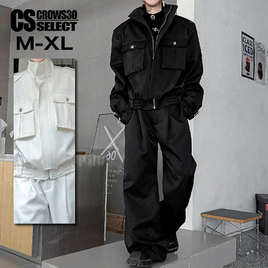 モード系 メンズ セットアップ メンズ V系 ジャケット メンズ モード系 アウター メンズ ミリタリージャケット ワイドパンツ 派手 キレイ目 個性的 お兄系 ホスト ヴィジュアル系 ファッション 衣装 韓国ファッション スカート男士