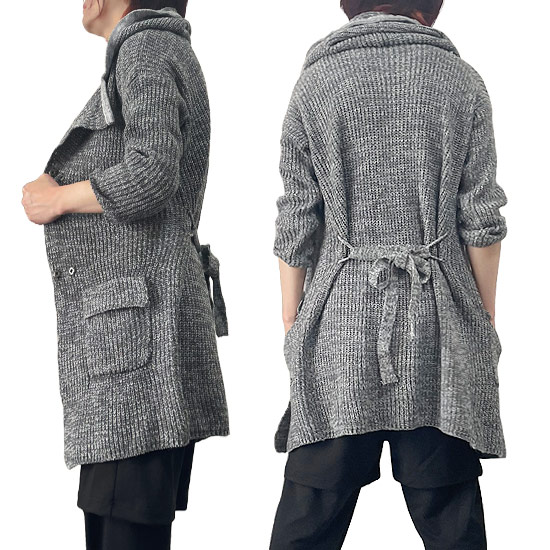 トレンチコート メンズ モード系 コート メンズ ニットコート レディース ロングコート ユニセックス お兄系 V系 ビジュアル系 衣装 ホスト スカート男子 送料無料 2020 春服 秋服 冬服 新作 個性的 ストリート系 アレグロ モード系 ブランド レディース alcw