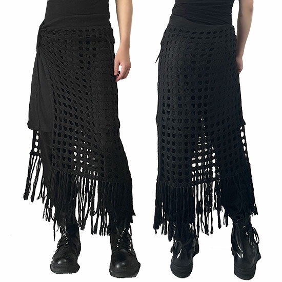 スカート メンズスカート モード系 スカート レディース メッシュスカート 編み込み Alleglo アレグロ モード系 メンズ ブランド 個性的 V系 Y2K ヴィジュアル系 ファッション 原宿系 スカート お兄系 ホスト 地雷系 スカート 2024 新作 衣装 ユニセックス alcw