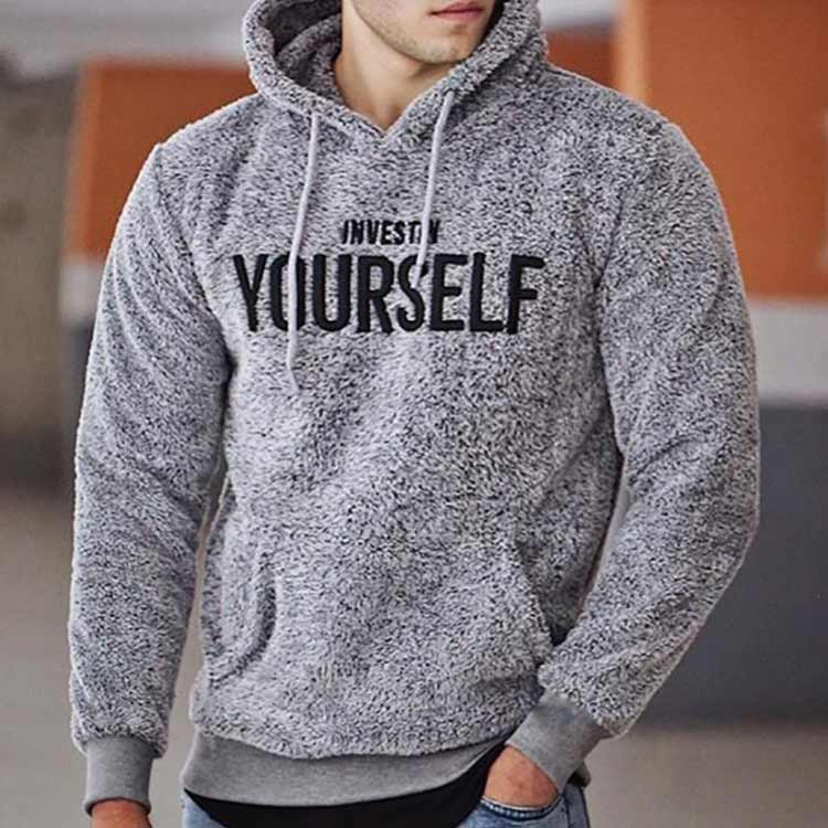 フーディ 刺しゅう 英字 メンズ おしゃれ パーカー トップス ハーフジップ プルパーカー トレーナー 選べる2タイプ 立ち襟 スタンドカラー フード付き 長袖 ボア 3