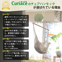 【チェアランキング1位獲得!】キュリアスチェアハンモックスターターセット【送料無料・あす楽対応】【省スペース1人用新築つま先まですっぽり♪高い伸縮性で高いフィット感リノベやグランピングにも】