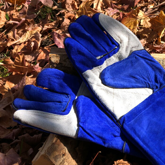 【送料無料!】焚き火グローブ 手袋2枚(両手1set) キャンプグローブ 耐熱グローブ bbq 補強済 裏起毛 牛革 フリーサイズ オーブン料理や薪割り、DIYでの溶接にかっこいいレザーグローブ 焚火 たき火通販格安セール情報 楽天 通販