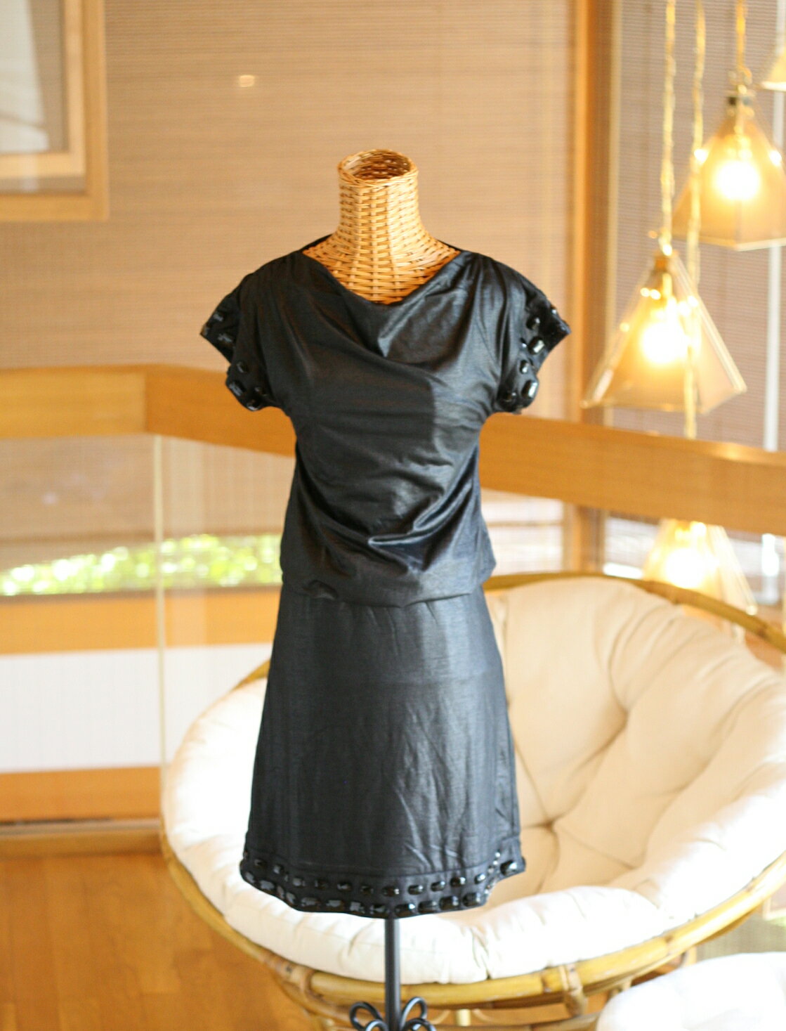 ☆詰め放題福袋チケット対象商品☆Adonisis アドニシス ボリュームストーン ジャージー ワンピース(返品交換ギフト包装不可)k【送料無料】レディース 女性...