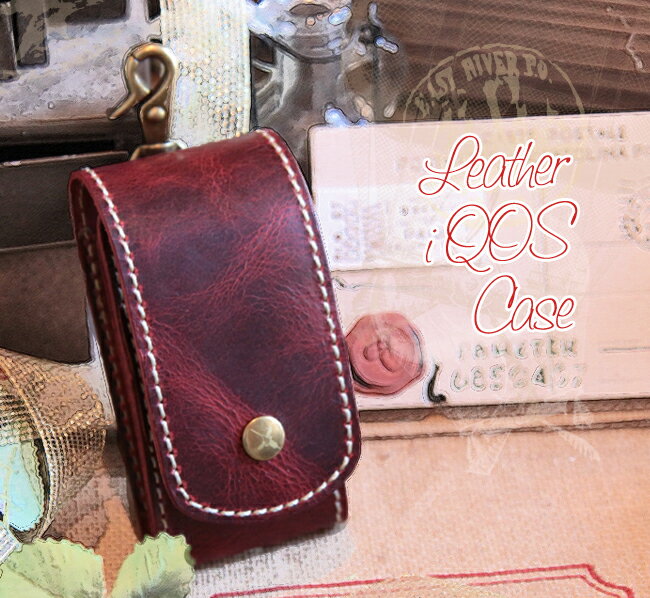 ギフト包装無料 Ain Soph アインソフ 電子タバコ iQOS専用レザーケース ホルダー アイコスケース Case アイコス2.4 Marllboro プレ...