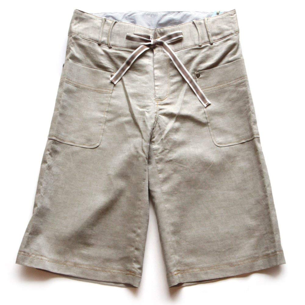 ☆選べるレディース服3点福袋対象商品☆軽やかキュロット シャンブレー 6分丈 ハーフパンツ(返品・交換・ギフト包装不可)デニム コットン リネン レディース 婦...