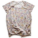 ☆選べるレディース服3点福袋対象商品☆リールフラワー バルーン トップス Tシャツ(返品・交換・ギフト包装不可)レディース 婦人服 Mサイズ 9号 半袖 花柄 骨格ウェーブ ピンク テロテロ
