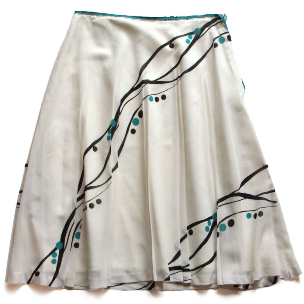 ☆選べるレディース服3点福袋対象商品☆流れるような美しさ ライン&ドットプリント エアリー プリーツスカート(返品・交換・ギフト包装不可)レディース かわいい ...