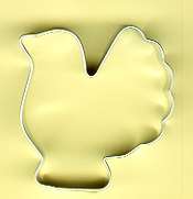 ★メール便選択可★七面鳥-ミニ-のクッキー型[クリスマス/Xmas]※返品交換は承っておりません。 Stay Home ステイホーム うちで過ごそう