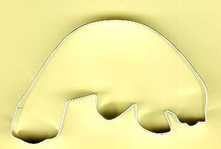 ★メール便選択可★マナティーのクッキー型（返品交換不可）海の生き物 人魚 夏 クラフト 石鹸 手芸 メタル 抜き型 かわいい 手作り お菓子 おしゃれ クッキーカッター 製菓用品