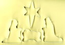 ★メール便選択可★イエスの誕生のクッキー型セット キリスト クリスマス X'mas (返品交換不可) 型抜き クラフト 石鹸 手芸 メタル 抜き型 かわいい 手...