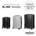 LEGEND WALKER GRAND BLADE-Ultralight ジッパータイプ スーツケース 5604-48 1〜2泊 LCC機内持込対応サイズ 4輪 【メーカー直送品TS 送料無料 】 旅行 キャリーバッグ スーツケース 手書き領収書対応 防犯ファスナー TSロック 海外旅行 TSA LOCK ハードケース PCファイバー