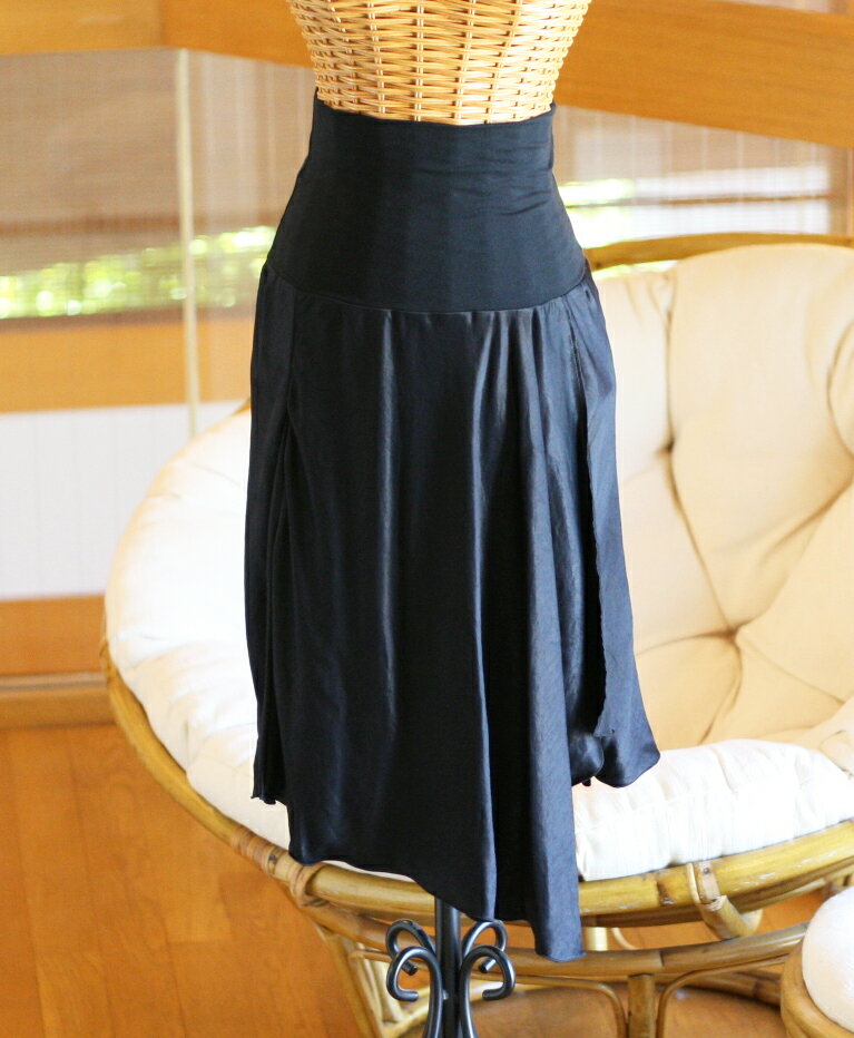 ☆詰め放題福袋チケット対象商品☆Re.Verofonna ヴェロフォンナ サテンジャージー フレアスカート 送料無料 レディース 婦人服 かわいい かっこいい ...