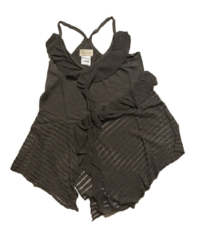 ☆詰め放題福袋チケット対象商品☆Re.Verofonna ヴェロフォンナ フリル キャミソール ニット サマーニット 送料無料 レディース 9号 Mサイズ アシ...