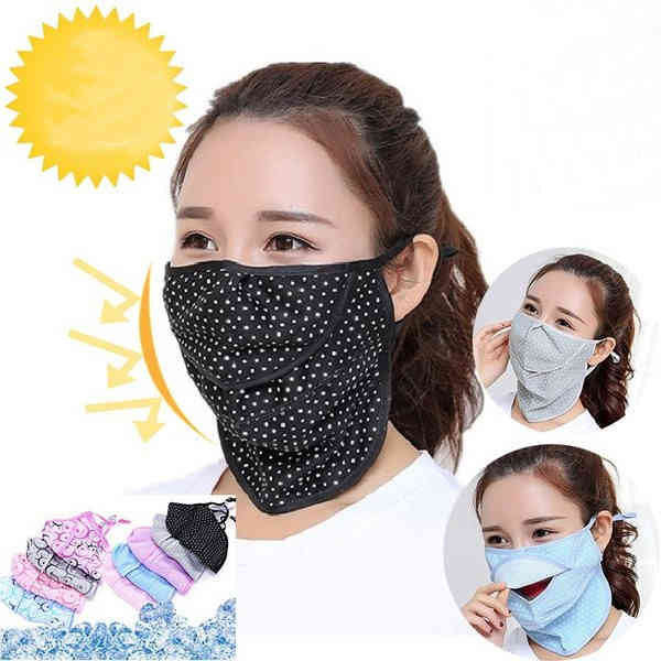 ネックウォーマー フェイスカバー UVカット ネックガード マスク UVマスク 日よけマスク 日焼け防止 紫外線対策 熱中症対策 メンズ レディース
