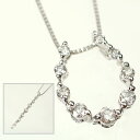 ダイヤモンド ネックレス K18WG・ダイヤ0.5ct 3WAYペンダント(ネックレス)(4)
