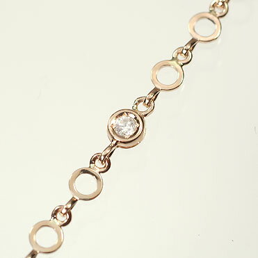  ֥쥹å ԥ󥯥 K18PG0.2ct֥쥹å