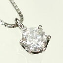 プラチナ ダイヤモンド ネックレス 一粒 プラチナ・ダイヤ0.2ct(Hカラー・SI・鑑定書カード付) スタッドペンダント(ネックレス)【あす楽対応】